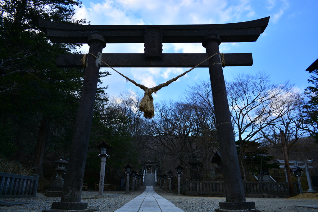 那須高原 温泉神社 鳥居