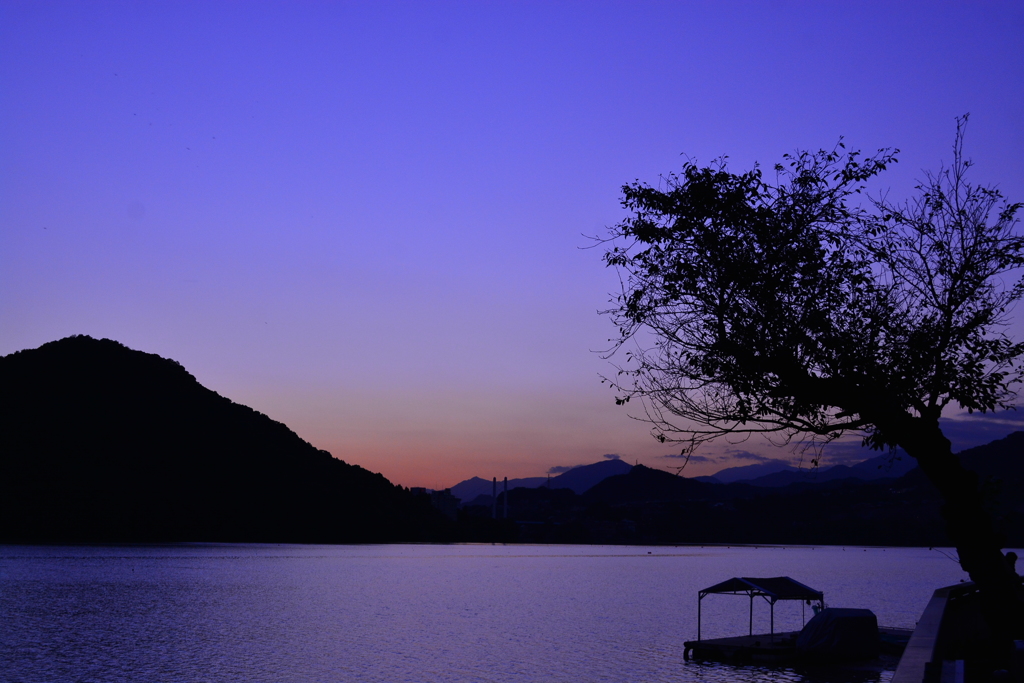 相模湖 夕景