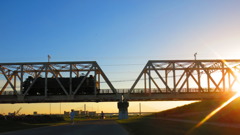 赤川鉄橋　お疲れサマ～