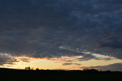 北海道ニセコの夕方