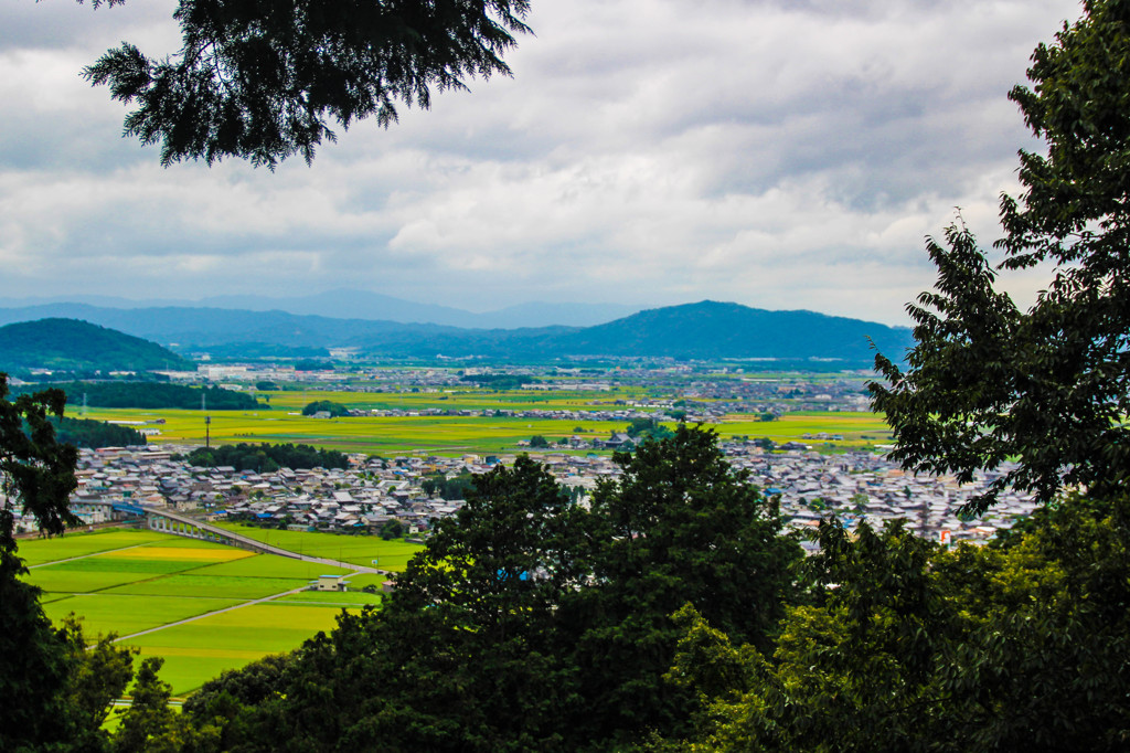 安土城から見る近江盆地