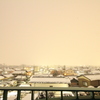 金沢初冠雪