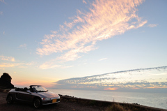 日本海、秋の夕暮れ