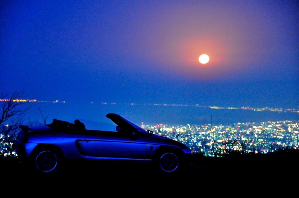 駿河湾の夜景