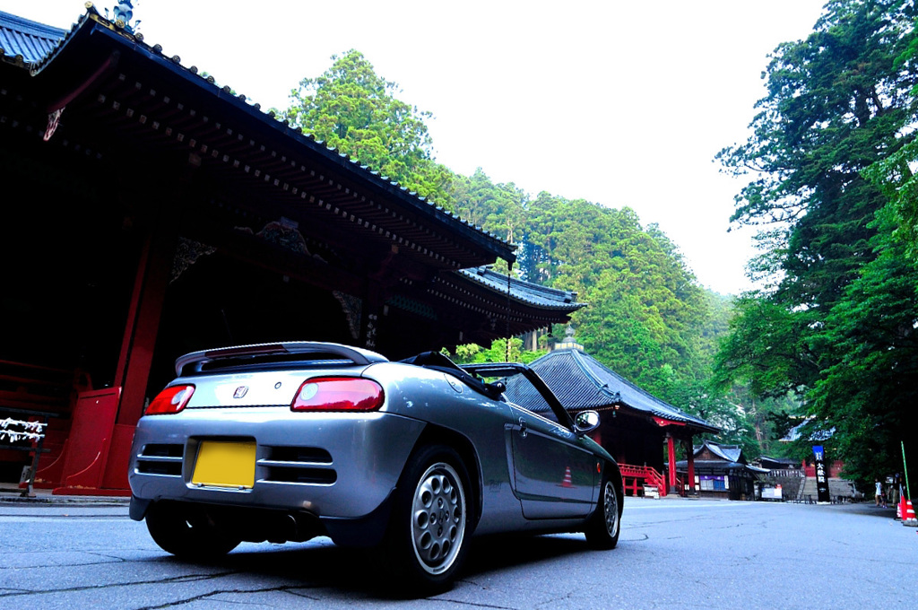 日光二荒山神社境内にて
