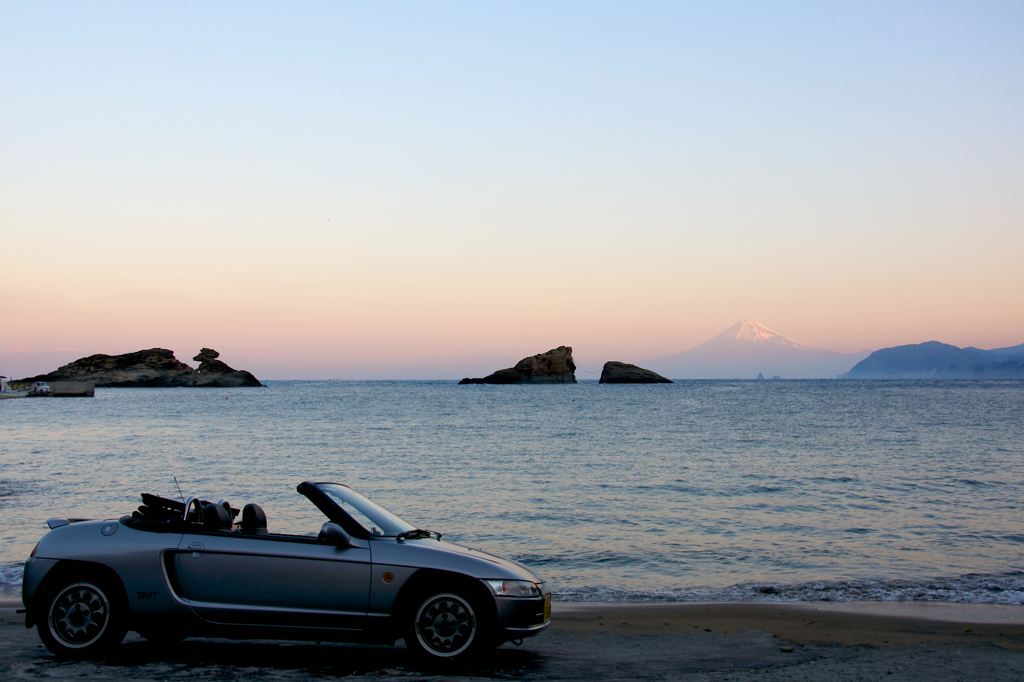 02 2013.01.13 雲見海岸 富士山 my BEAT