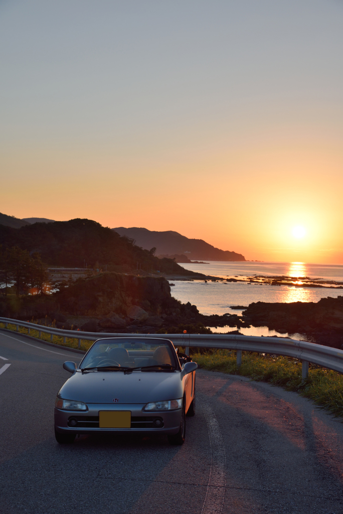 奥能登、堂ガ崎の夕日