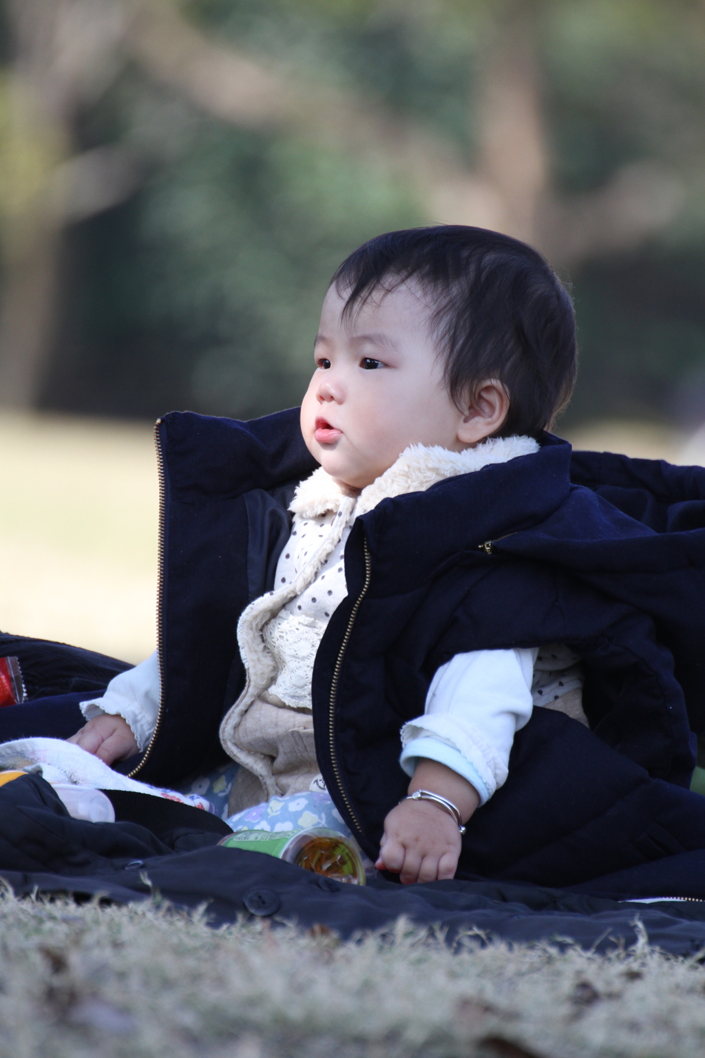 孫の横顔