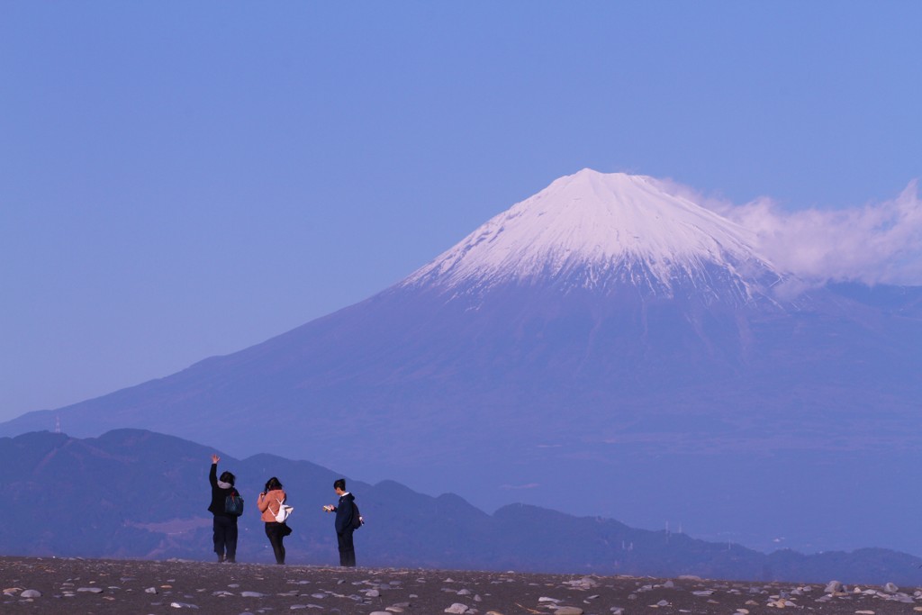 オ～イ!!  富士山へ新年の挨拶