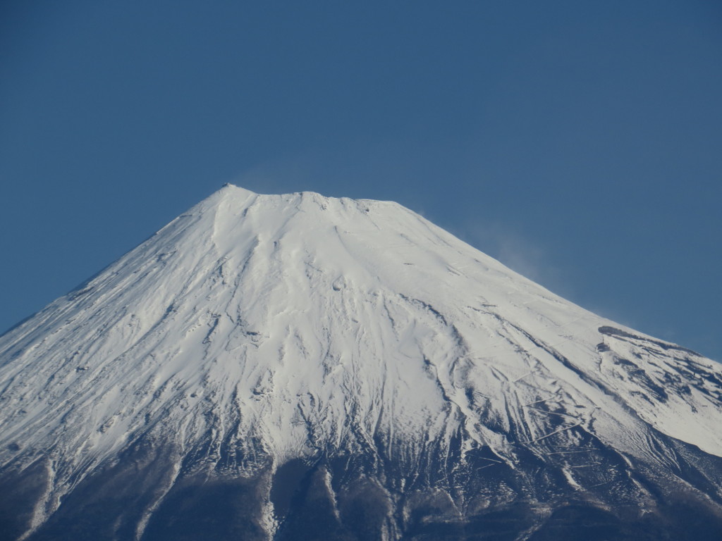 雪の富士山