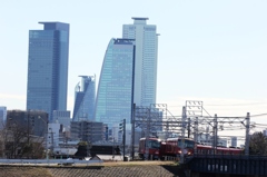 名古屋駅前ビル群