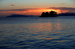 宍道湖の夕陽