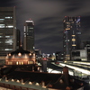 東京駅の夜景３－駅ビルと高層ビル