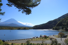 精進湖からの富士山