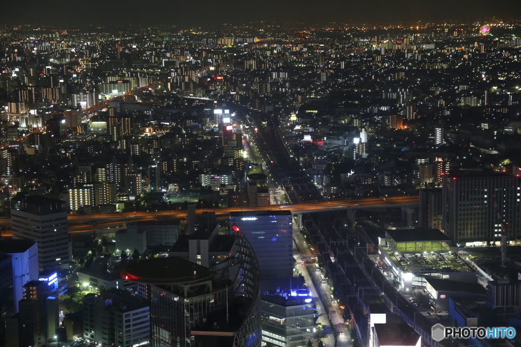 名古屋の夜景ーミッドランドスクエア展望から１