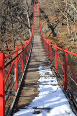 小中大滝付近の吊り橋