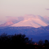 赤みを帯びた浅間山