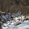 小中大滝付近の雪景色