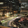 東京駅の夜景２－JPタワーの6階庭園からの眺め