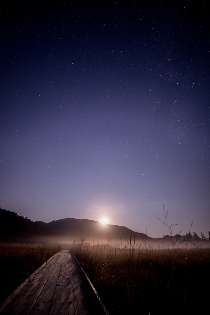 真夜中の神仙沼