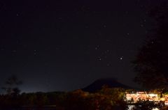 阿寒湖　星空