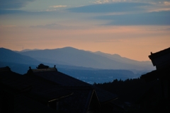 夕暮れ