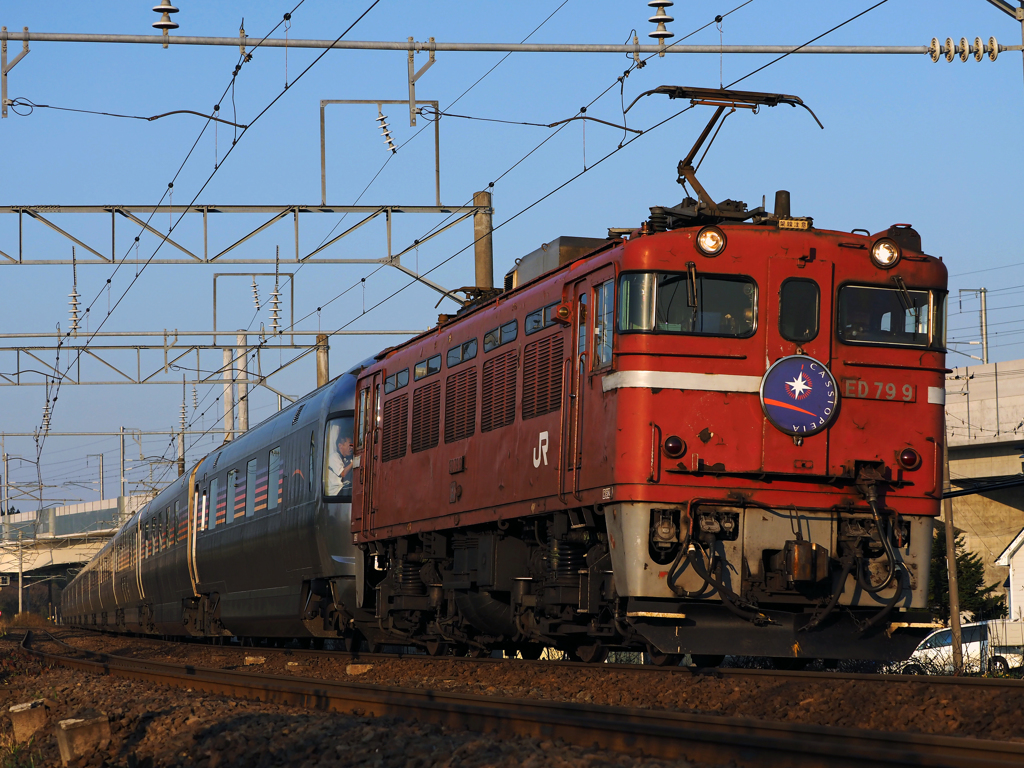 2015.04.25 今朝の8009ﾚ：北海道へ上陸！