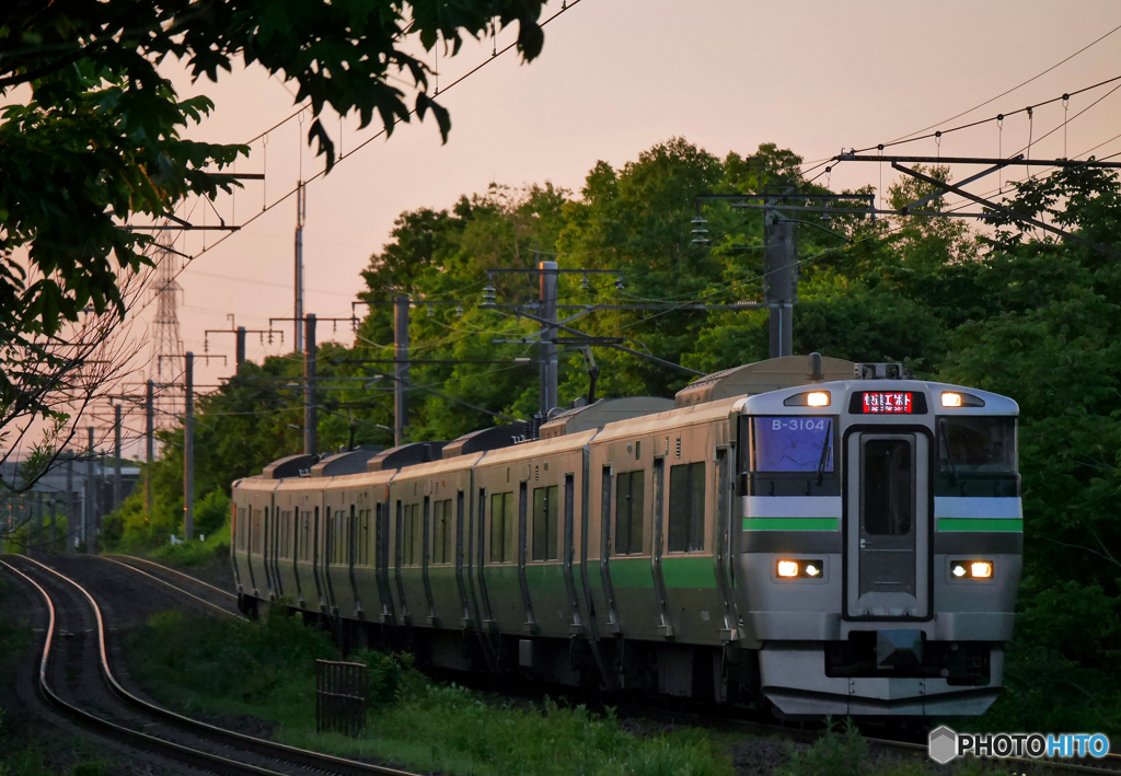 2017.06.17 653㌔の鉄旅(11)：夕暮れを往く