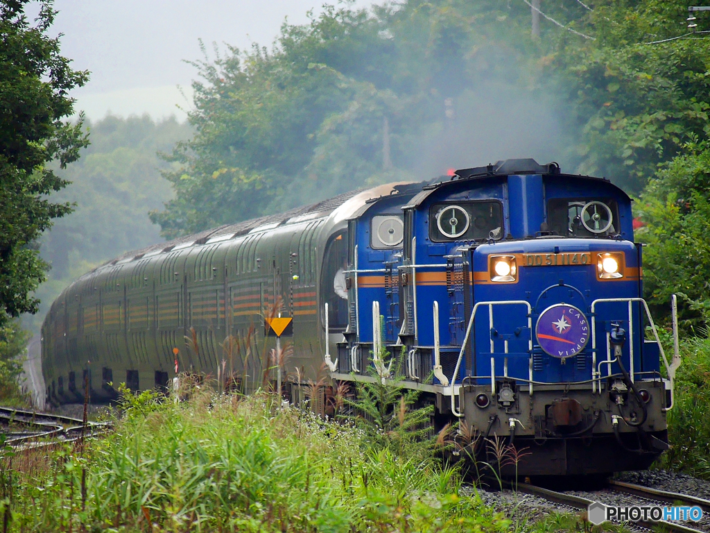 2015.09.12 今朝の8009ﾚ：曇空専用のポイントで(^^♪