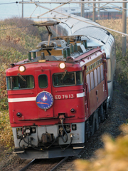 2015.03.30 今朝の8009ﾚ：３月最後の津軽海峡線