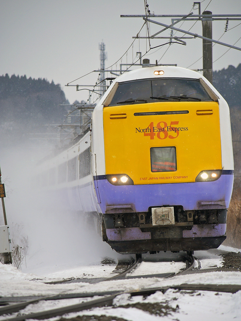 2015.01.10 雪煙とともに