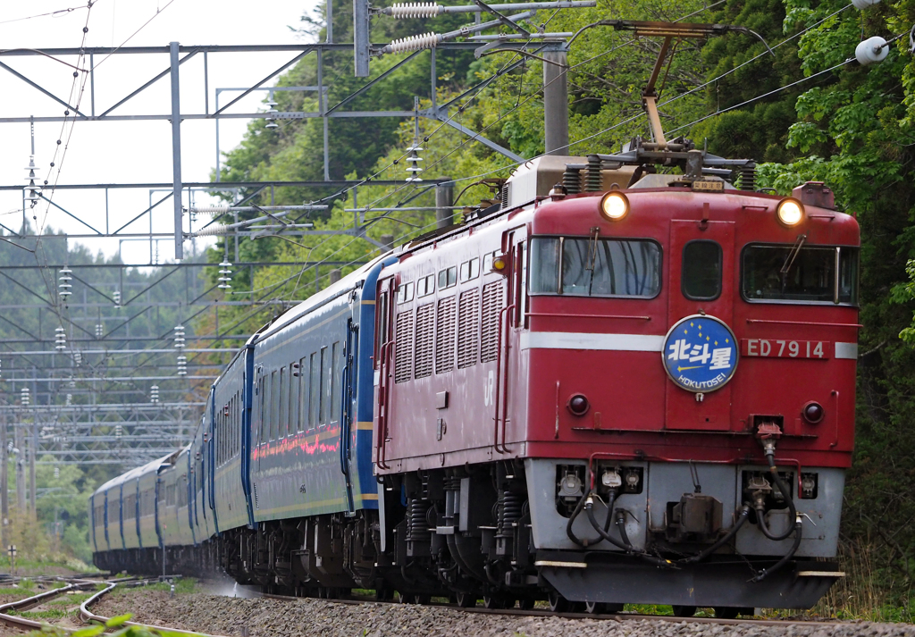 2015.05.17 今朝の8007ﾚ：構図が決まった瞬間＾＾(1)