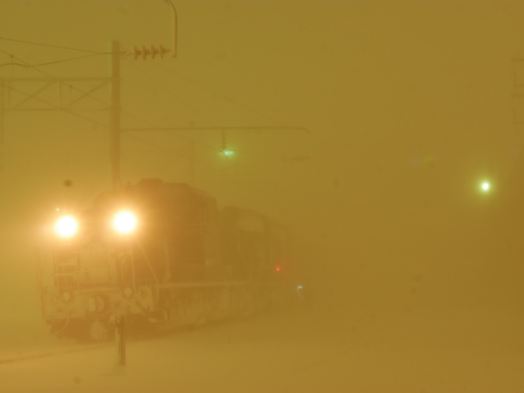 2015.02.09 気温-9℃・風速9㍍の鉄道情景(2)