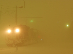 2015.02.09 気温-9℃・風速9㍍の鉄道情景(2)