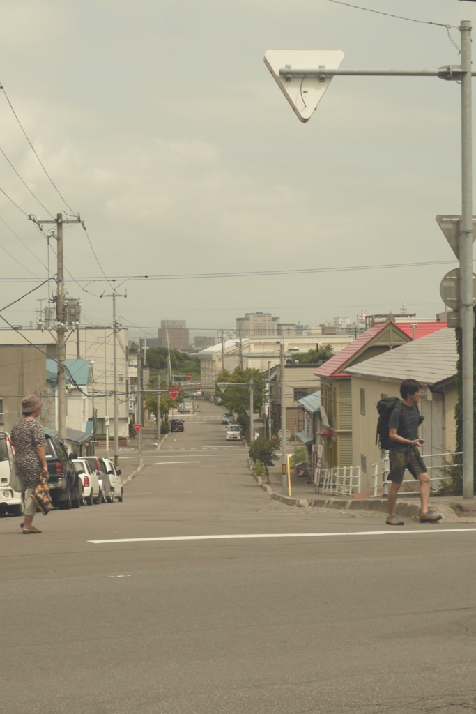 少し登った地点の東坂