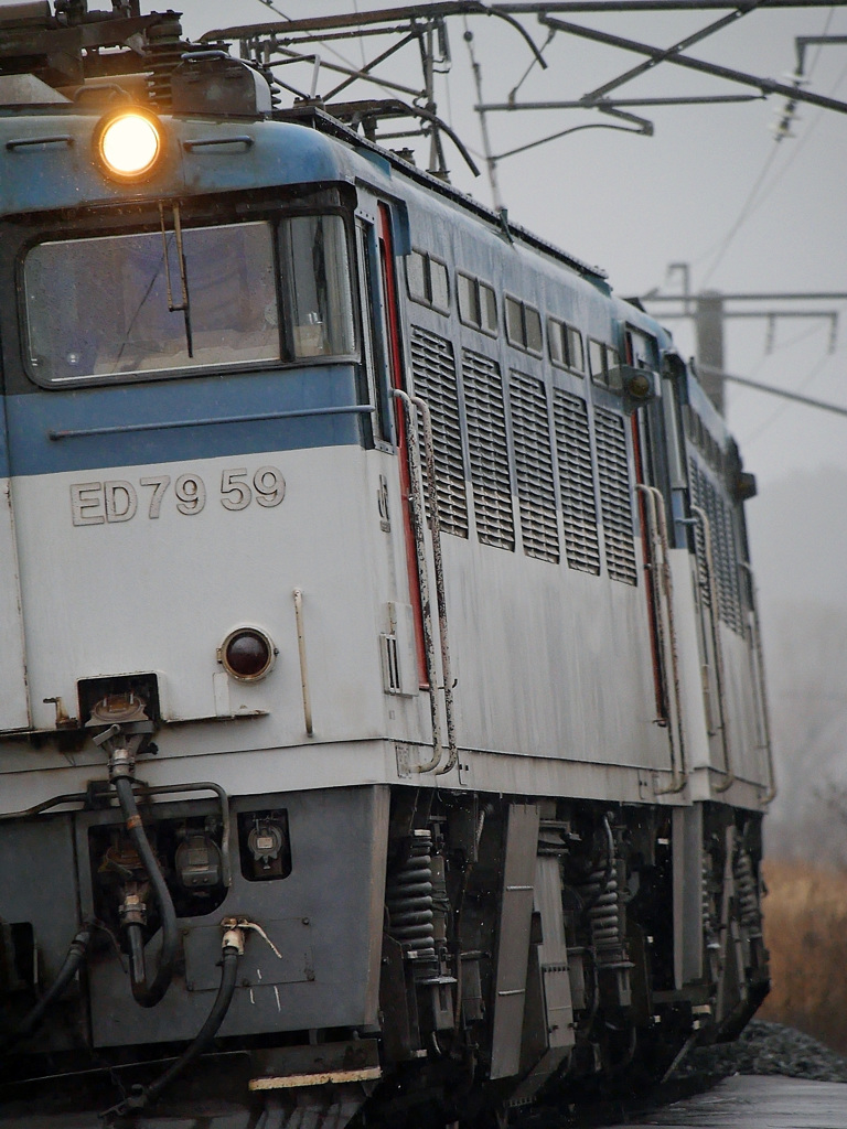 2015.04.05 風雨の中、重連白ナック・参上(*^^)v