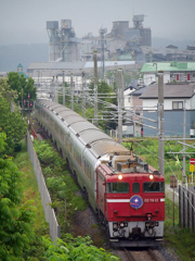 2015.06.13 今朝の8009ﾚ：朝靄の中を往く