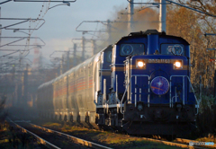 2015.11.11 今朝の8009ﾚ：渡島ストレート激走!(^^)!
