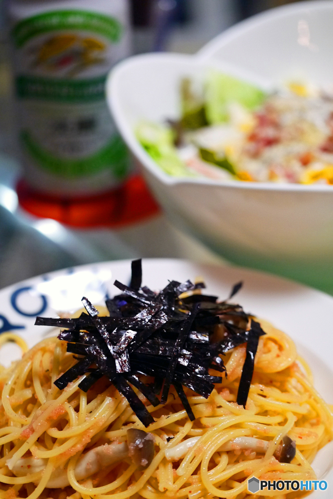 2017.02.01 たらこスパゲッティ(*^^*)