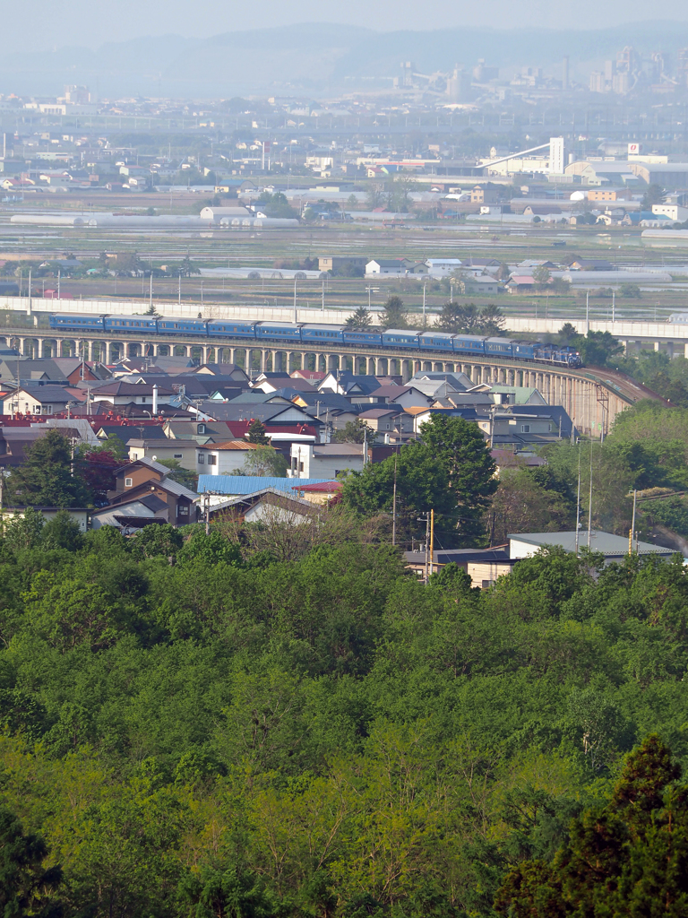 2015.05.24 今朝の8007ﾚ：霞む道南