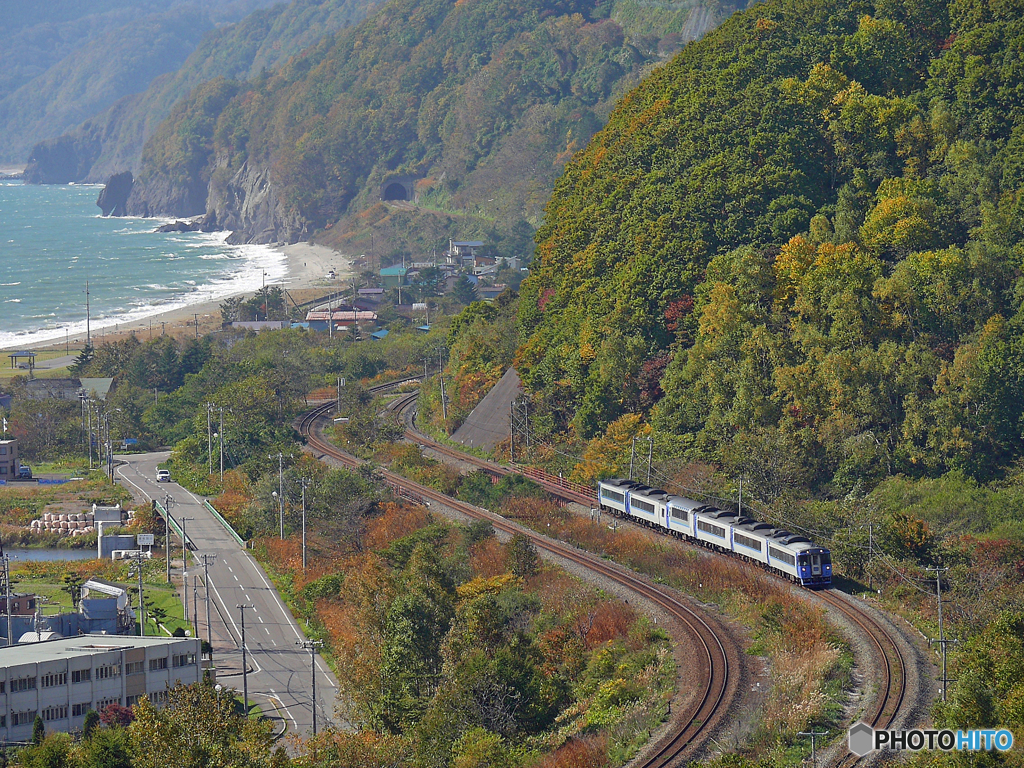 2015.10.10 室蘭本線へ(3)：海・山・S字！