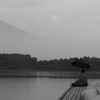 田貫湖の釣り人