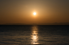 駿河湾の夕日