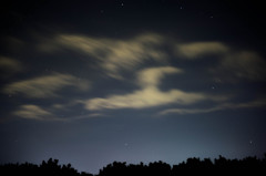 夜空の雲