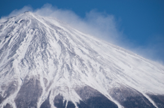 吹雪の富士