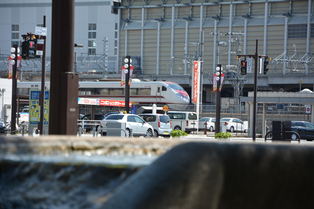 富山駅北から富山駅を