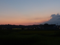 夕暮れ