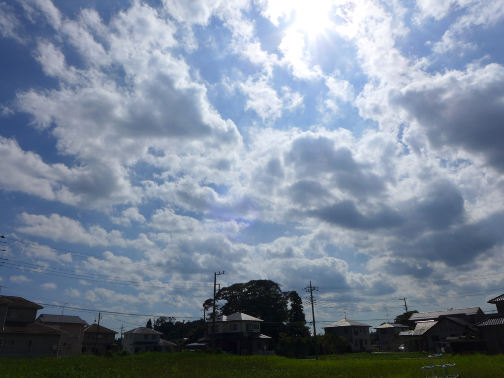 この暑い空