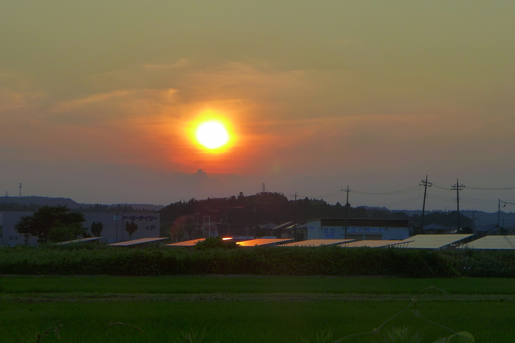 夏の夕暮れ