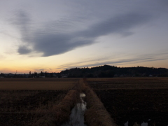 田園の夕暮れ　2